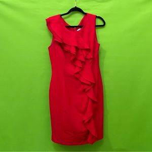 Red Calvin Klein Dress Worn Once